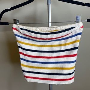 Rainbow Cropped Tube Top